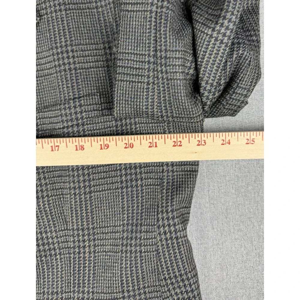 J.G. Hook 44S Gray Glen Plaid Sport Coat Blazer 100% Worsted Wool USA